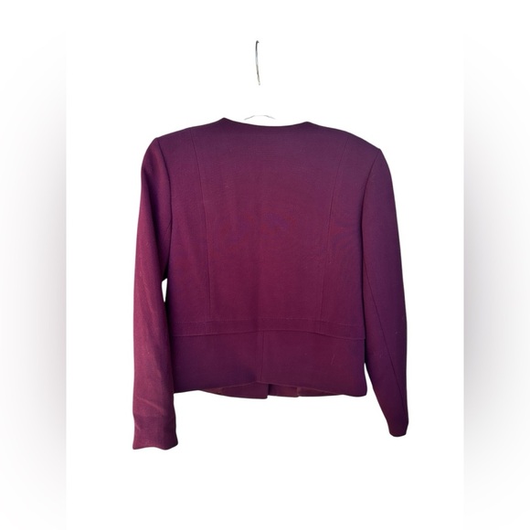 Gap Women Zip Pockets On Chest Maroon Jacket Size Medium - Picture 2 of 7